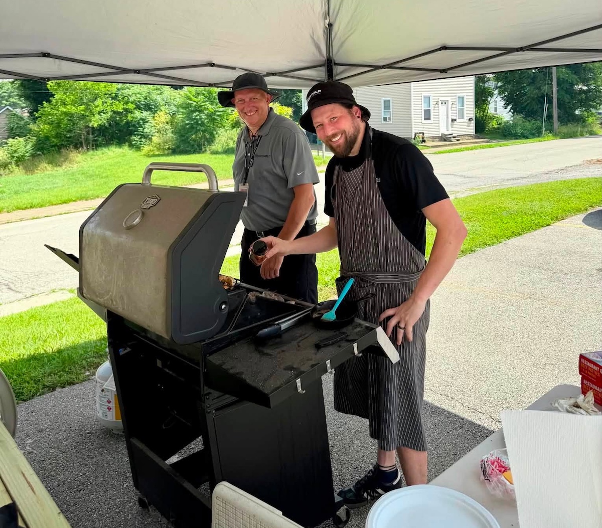 Year end celebration grilling