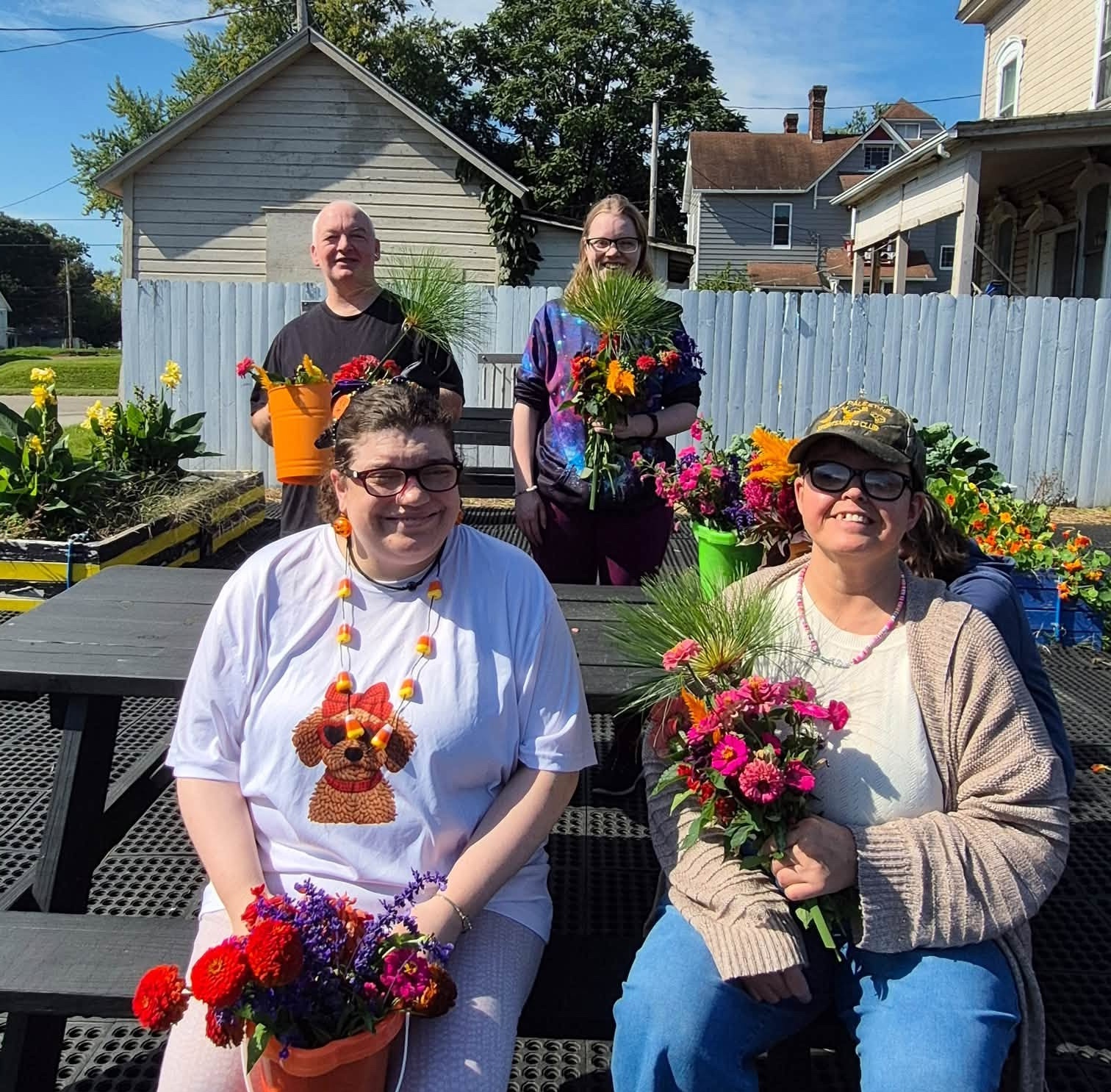 Picking flowers with friends Picking flowers with Threshold friends